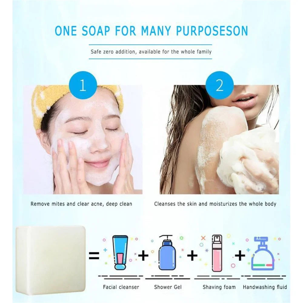 Sea Salt Goat Milk Soap Bar, 100g – Natural Handmade Face & Body Cleanser, Hydrating, Gentle Exfoliating, Rich Lather