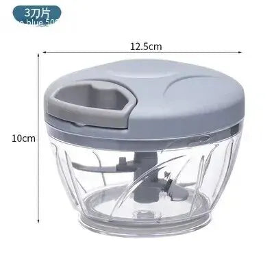 Manual Ginger Garlic Chopper & Press, Handheld Vegetable Cutter, Mini Meat Grinder, Multifunction Food Processor for Kitchen