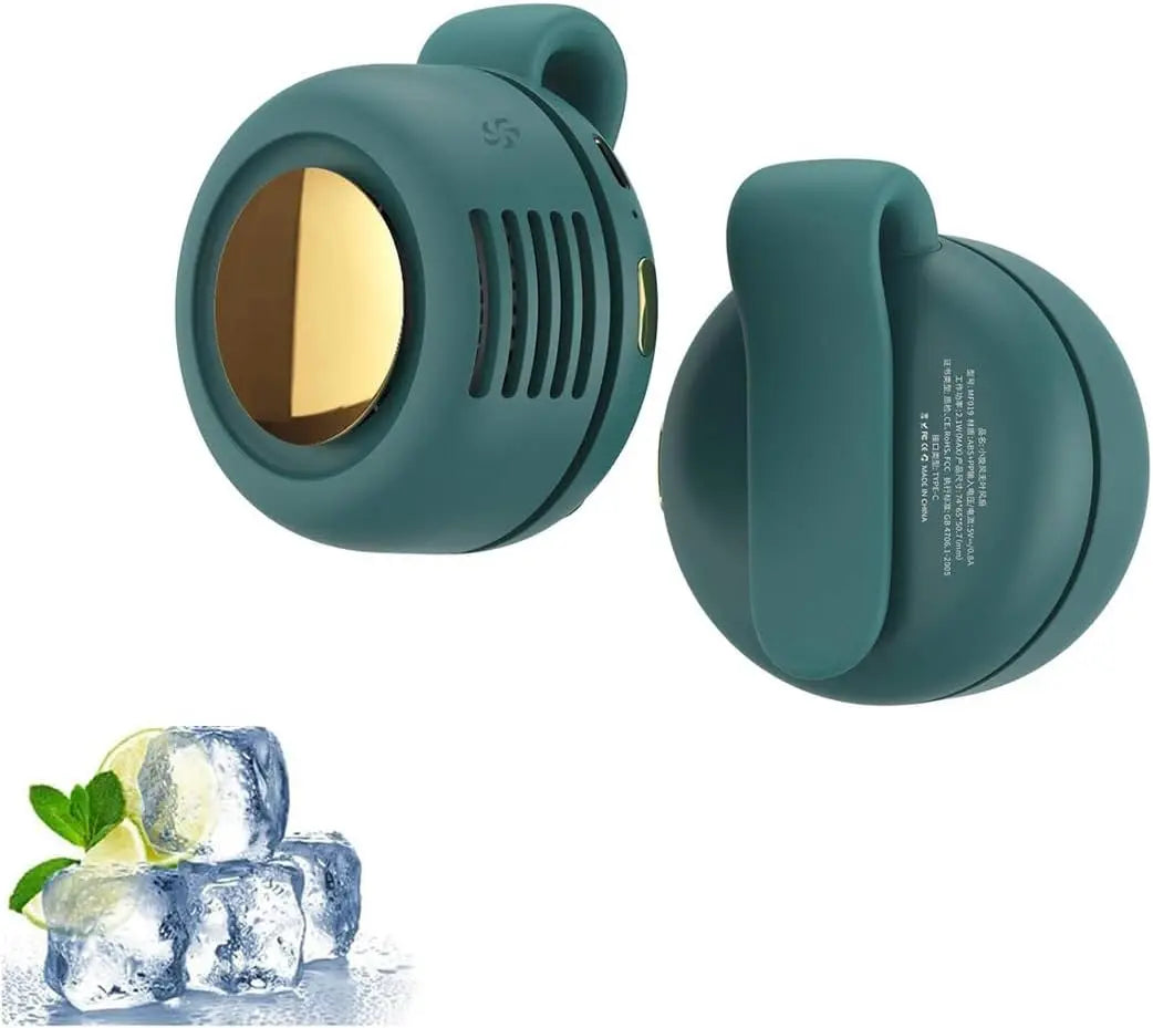 Small Clip Fan Portable Silent Mini Bladeless Fan Clip On 3 Speeds Clip-on Fans Mini Whirlwind Fans for Waist Clips