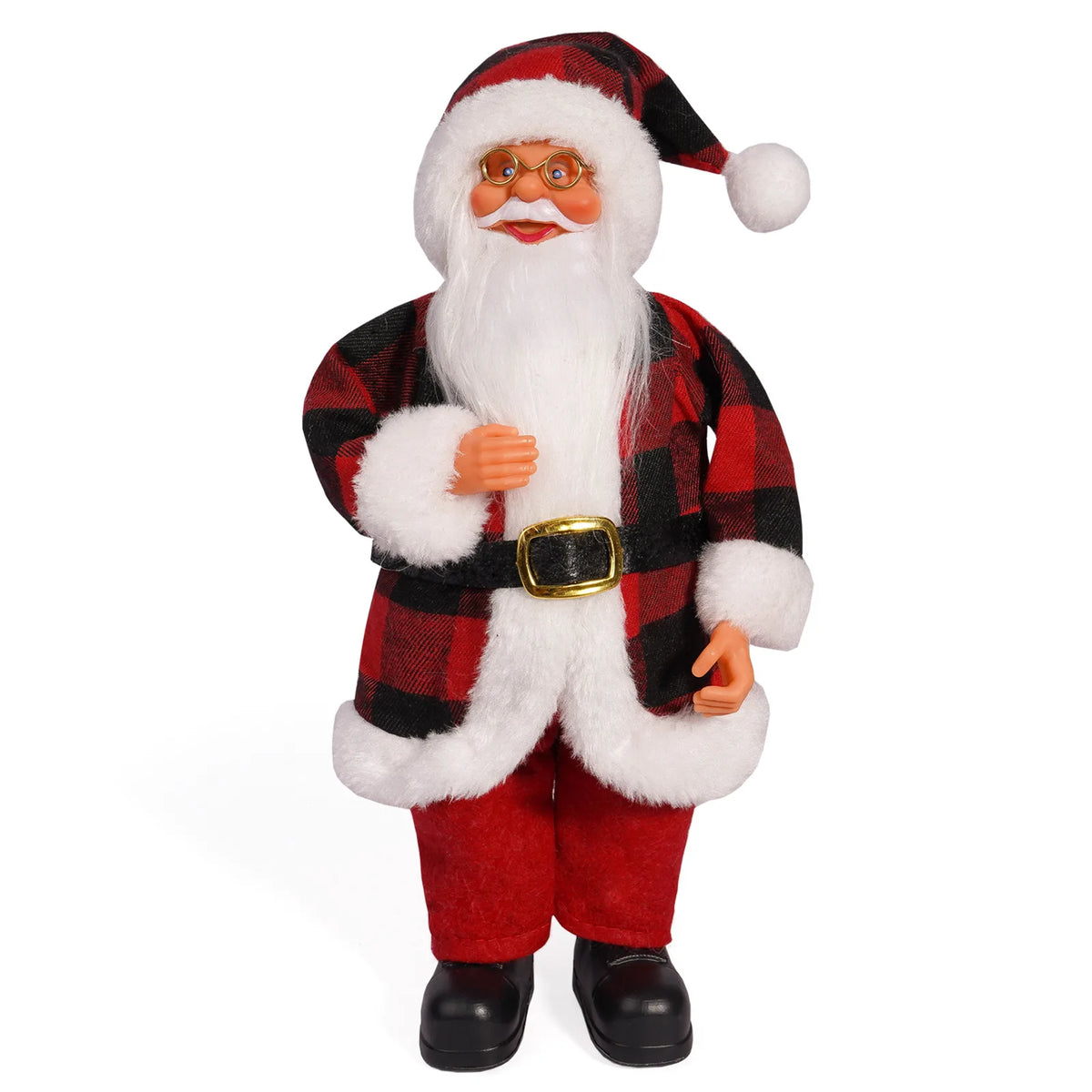 Christmas 12 Inch Santa Claus Cute Creative Holiday Decoration Desktop Novelty Toy Cartoon Doll Standing Posture Mascot