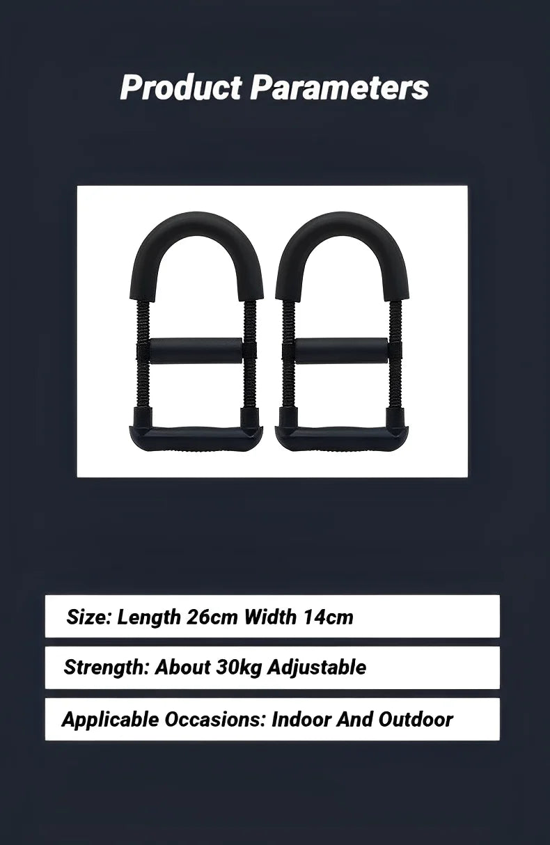 Adjustable Forearm & Wrist Strengthener, Hand Grip Trainer for Power, Muscle Recovery & Fitness, Arm Exercise Equipment for Strength Training & Grip Workout