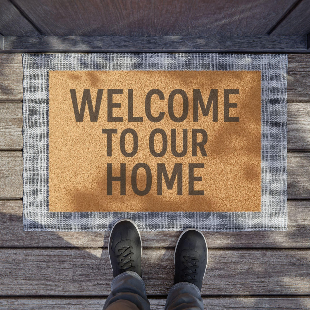 Welcoming Front Door Doormat | Non-Slip Entryway Welcome Mat for Home & Porch