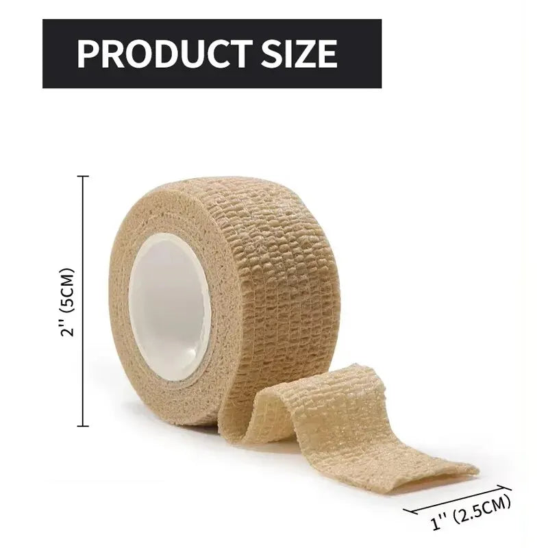 Self-Adherent Cohesive Bandage Wrap, Elastic Athletic Tape for Sports, Medical, and First Aid, Non-Woven Self-Adhesive Stretch Bandage Roll – Skin Color