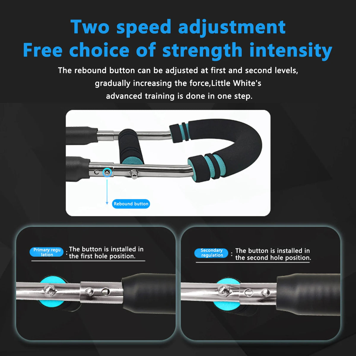 U Shape Hand Gripper Strengths Twister Arm Trainer Power Twister Bar Fitness Equipment for Men and Women Home Workout