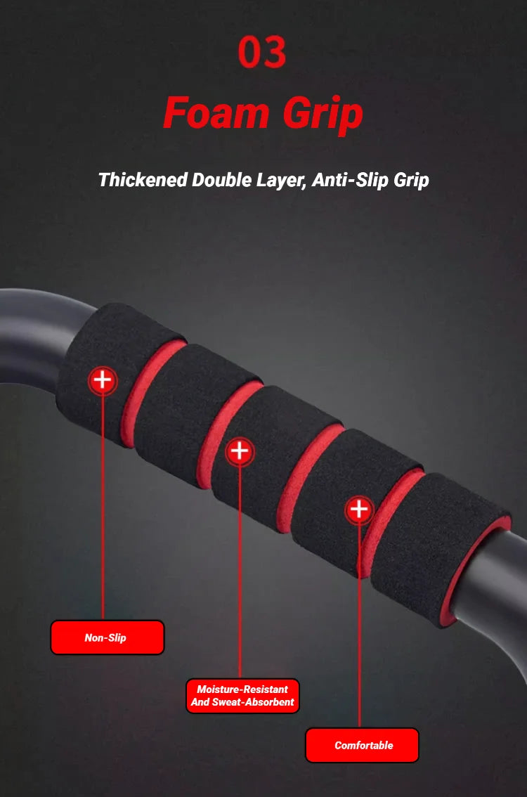 2PCS Push-Up Bars, Non-Slip H-Shaped Handles for Home Fitness & Gym, Push-Up Stands for Arm, Chest, Shoulder & Muscle Training