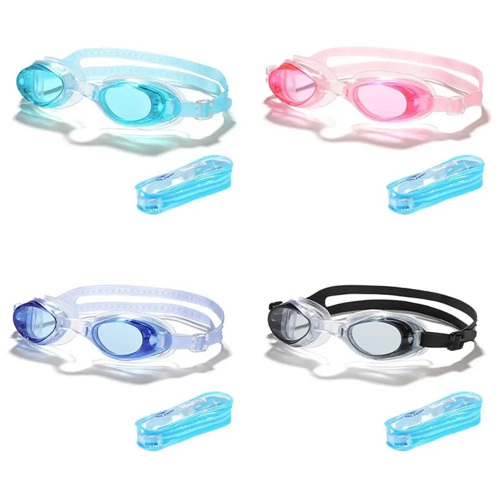 Anti Fog UV Swim Goggles with Ear Plugs & Case for Adults Kids