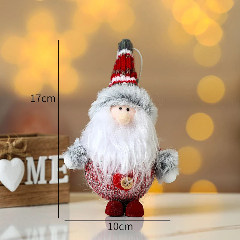 New Year 2022 Christmas Tree Decorations Cute Dolls Pendant Navidad 2021 Home Decor Christmas Tree Ornaments Xmas Gift