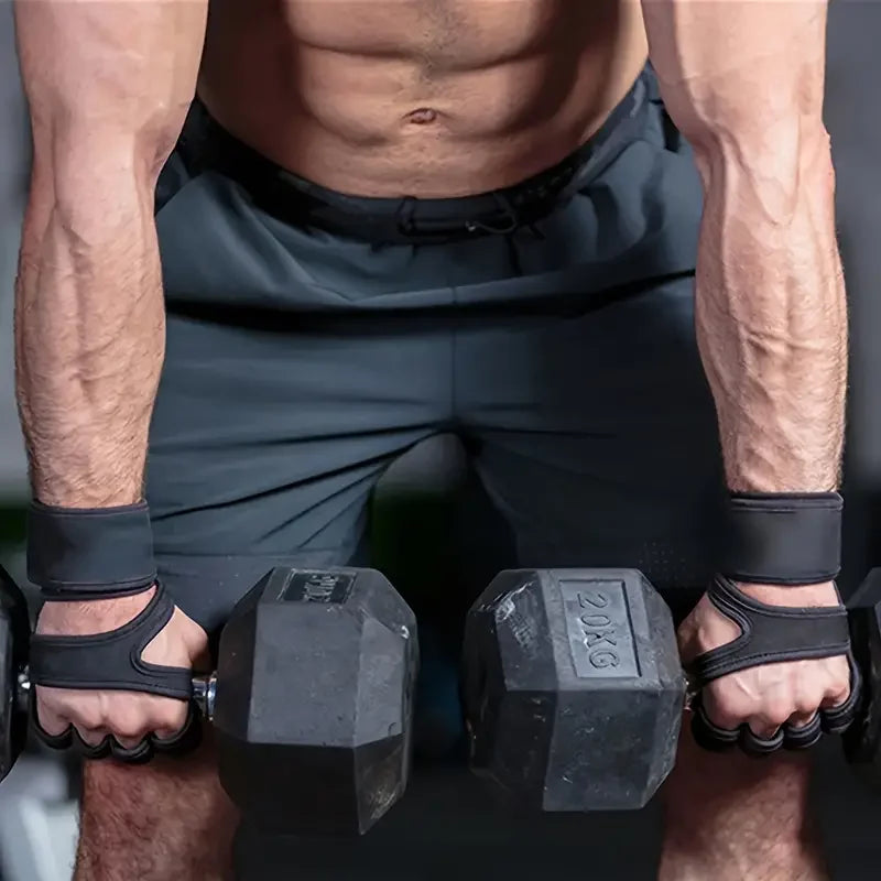Workout Gloves for Men & Women, Weightlifting & Fitness Training Gloves with Wrist Support, Palm Protection for Gym, Bodybuilding & Dumbbell Exercises