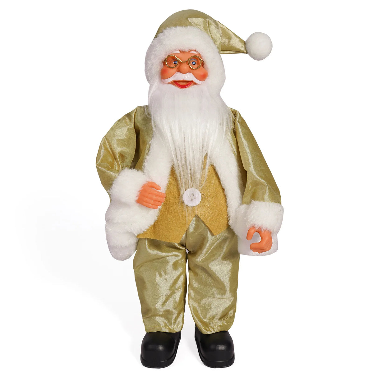 Christmas 12 Inch Santa Claus Cute Creative Holiday Decoration Desktop Novelty Toy Cartoon Doll Standing Posture Mascot
