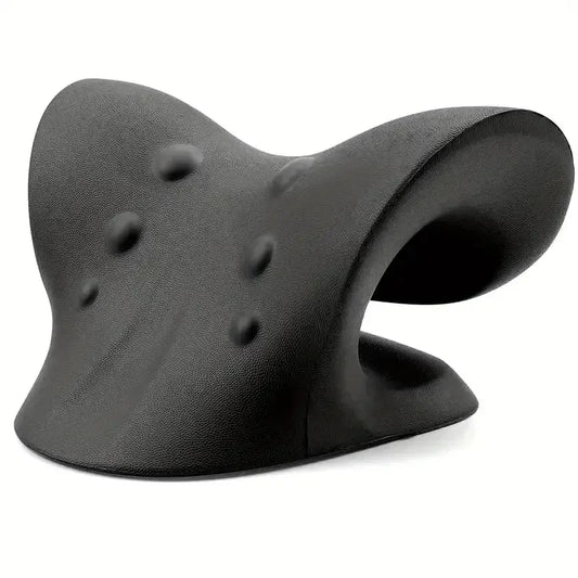 Neck and Shoulder Relaxer – Cervical Spine Traction Device, C-Shaped Neck Stretcher Pillow for Posture Correction, Muscle Relaxation & Pain Relief (Chiropractic Cervical Support)