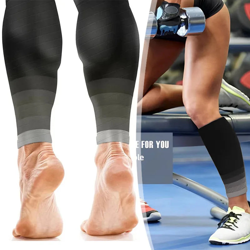 Calf Compression Sleeves 20-30 mmHg, Leg Sleeves for Men & Women, Support for Shin Splints, Varicose Veins, Running, Cycling & Muscle Fatigue Relief