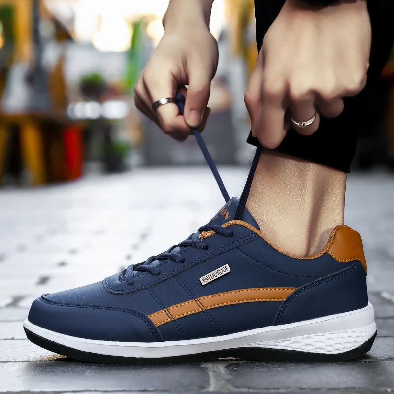MAEDEF 2024 Men's Flat Shoes Men Sports Shoes Casual Shoes Men's Fashion Outdoor Sneakers Male Lace-Up Mens Running Walking Shoe