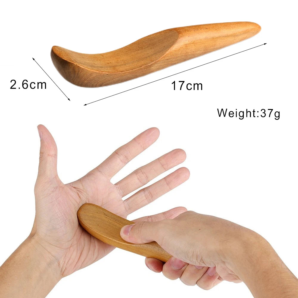 Wooden Lymphatic Drainage Massage Tool – Anti-Cellulite Body Shaping Massager for Muscle Relief, Gua Sha Therapy & Beauty Spa Treatments