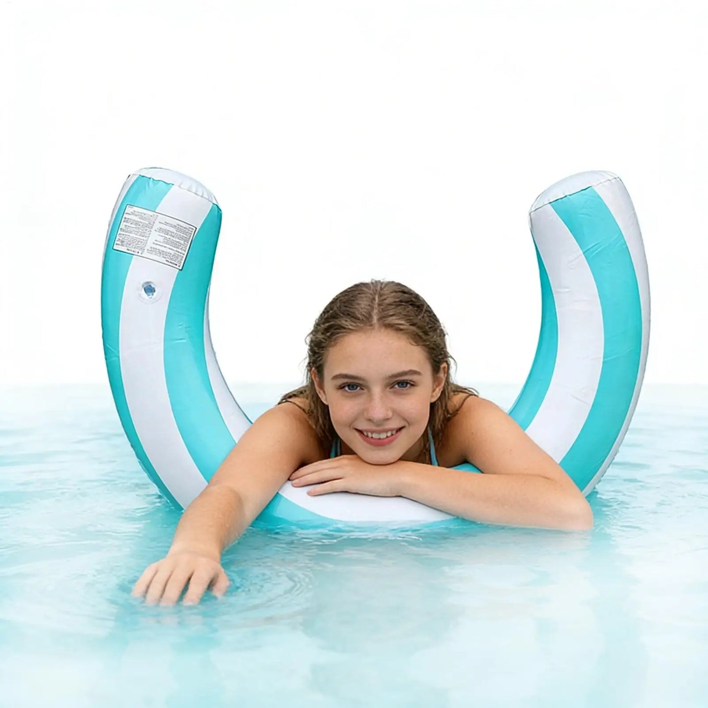 Pool Noodles PVC Leakproof Floating U Shape Swim Adult Pool Floats Inflatable Raft for Beach Lake River Party Outdoor Summer
