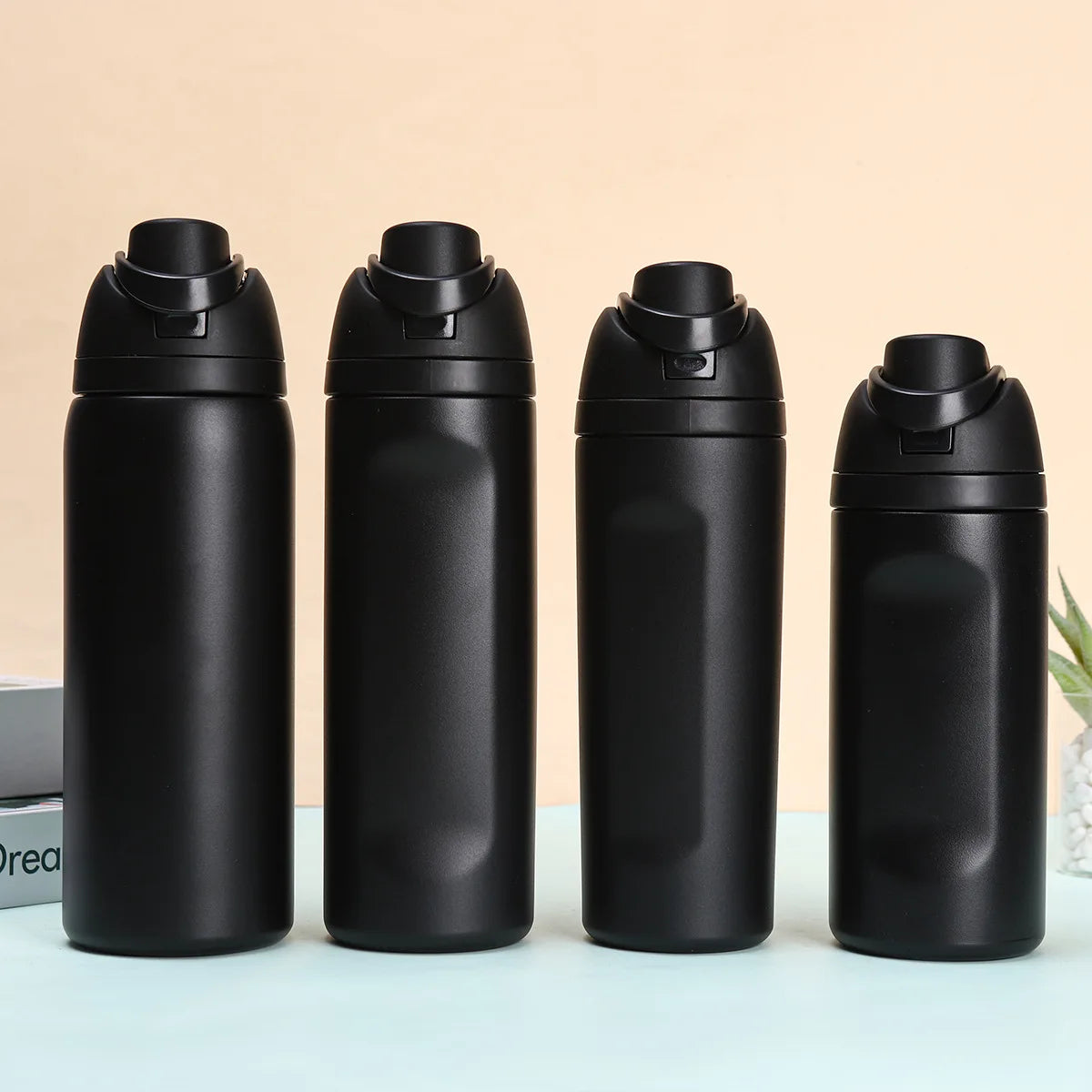 304 Stainless Steel Insulated Water Bottle with Straw, Leakproof
