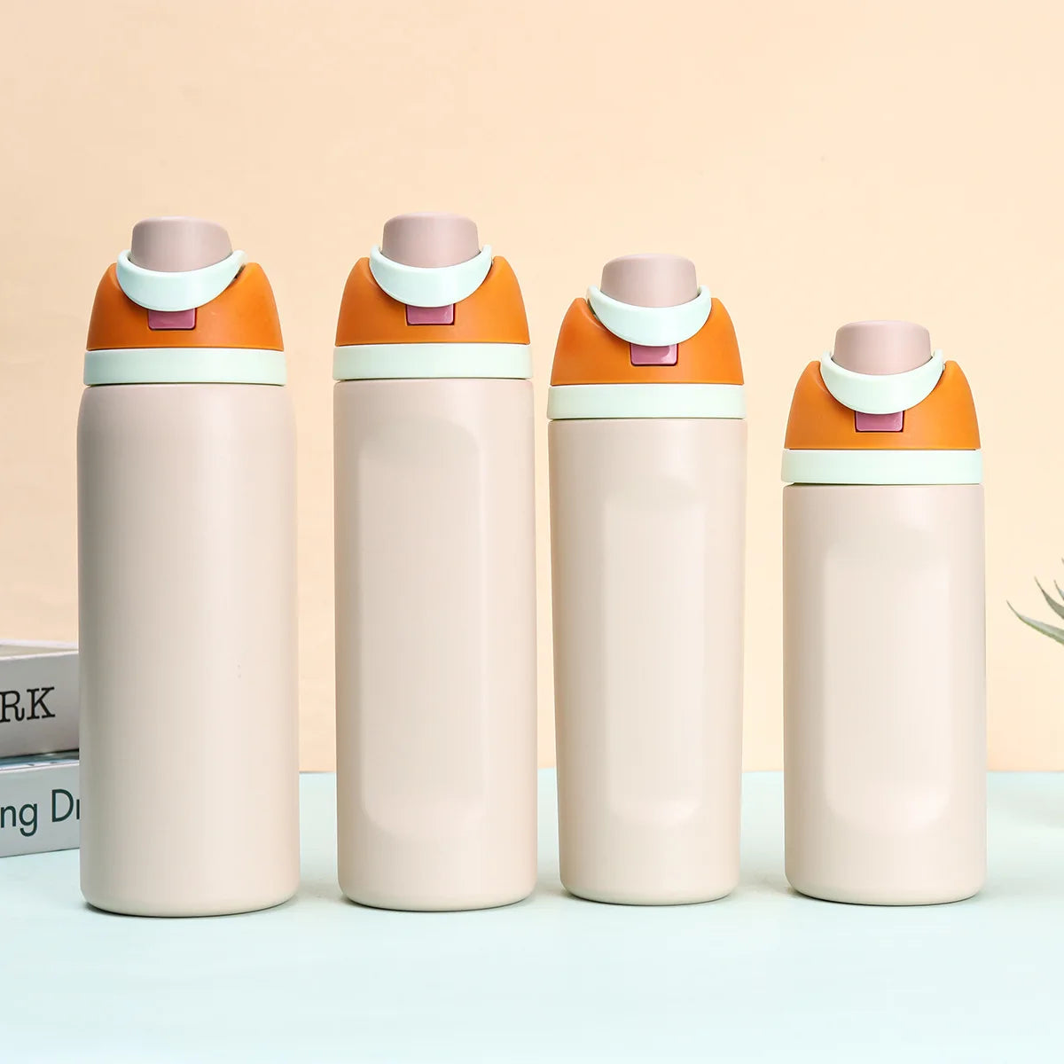 304 Stainless Steel Insulated Water Bottle with Straw, Leakproof
