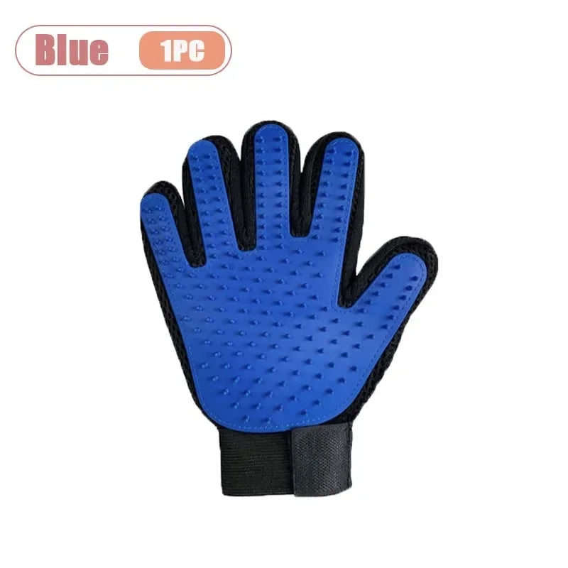 Pet Grooming Glove for Cats & Dogs – Hair Removal & Massage Mitt with Soft TPR Tips – Deshedding Brush for Bathing, Cleaning, and Pet Hair Control