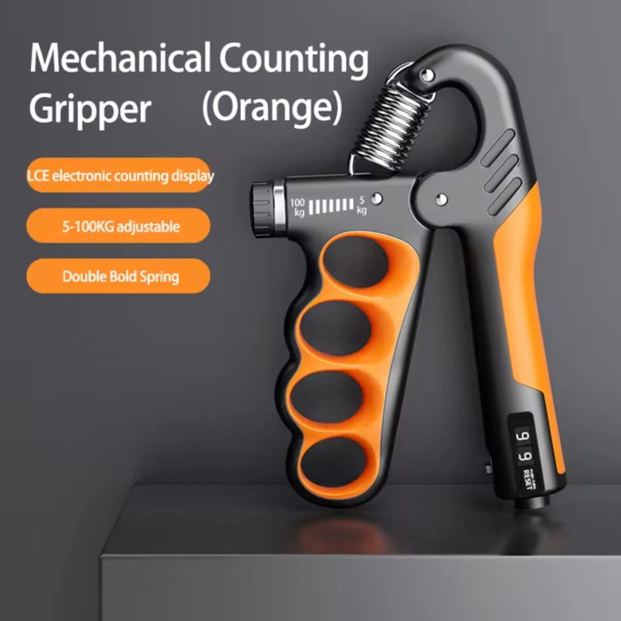 Adjustable Grip Strengthener 5–100kg, Hand Grip Exerciser for Muscle Recovery, Wrist & Forearm Strength, Finger Training & Fitness Exercise Tool