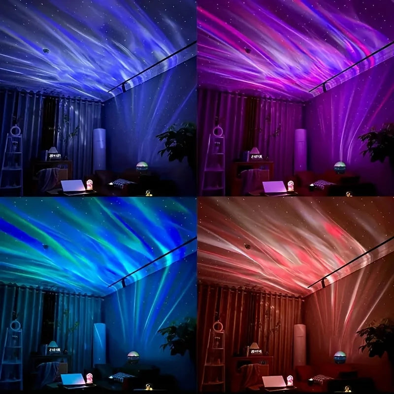 Galaxy Projector Night Light, LED Star & Ocean Wave Projector with Remote, RGB Colors, Auto-Rotate, USB Powered Ceiling Starlight for Bedroom, Kids, Nursery & Home Decor