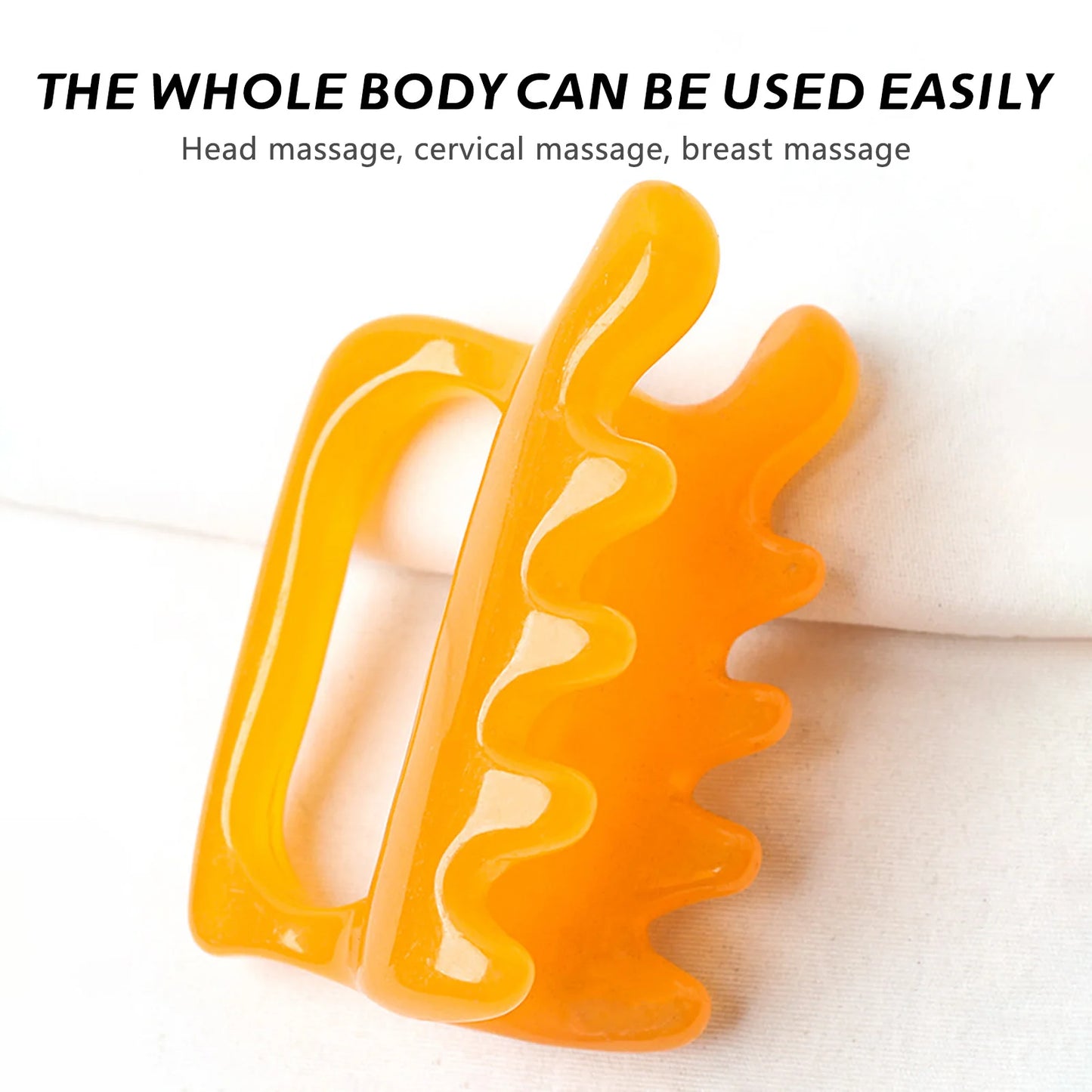 Large Fascia Massage Tool - Handheld Myofascial Release & Cellulite Massager, Trigger Point Stick for Neck Back Legs (Resin)