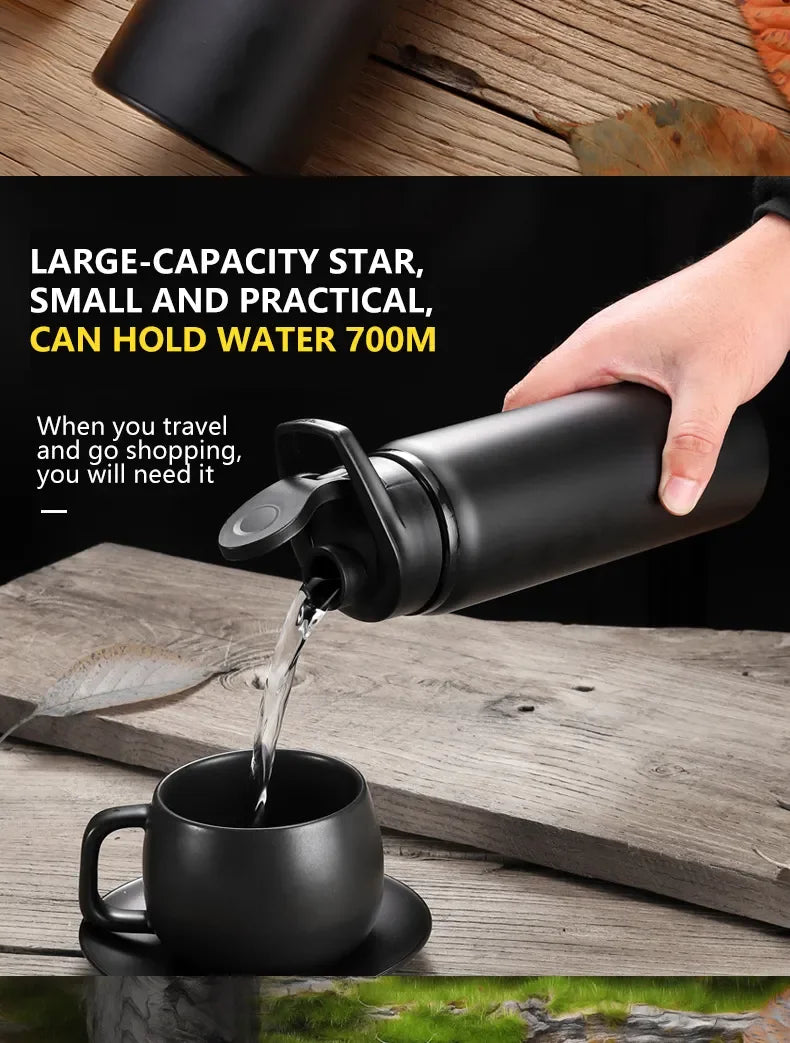 Aluminum Portable Water Bottle Leakproof Reusable Outdoor Sports Cup for Cycling Hiking Gym Halloween Gift Christmas Gift Travel