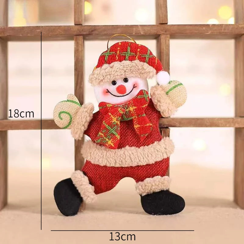 New Year 2022 Christmas Tree Decorations Cute Dolls Pendant Navidad 2021 Home Decor Christmas Tree Ornaments Xmas Gift