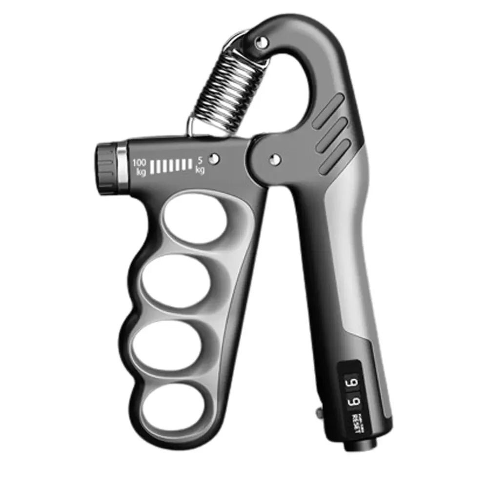 Adjustable Hand Grip Strengthener 5–100kg, Wrist & Forearm Trainer with Dynamometer, Finger Exerciser for Muscle Recovery, Fitness & Grip Power Training