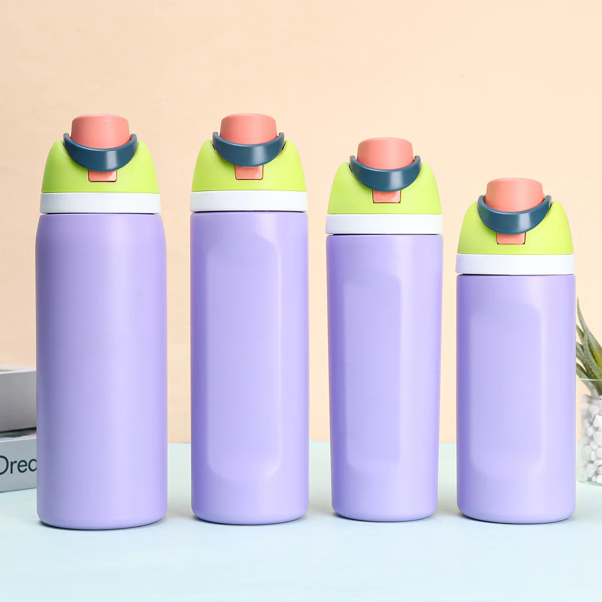304 Stainless Steel Insulated Water Bottle with Straw, Leakproof