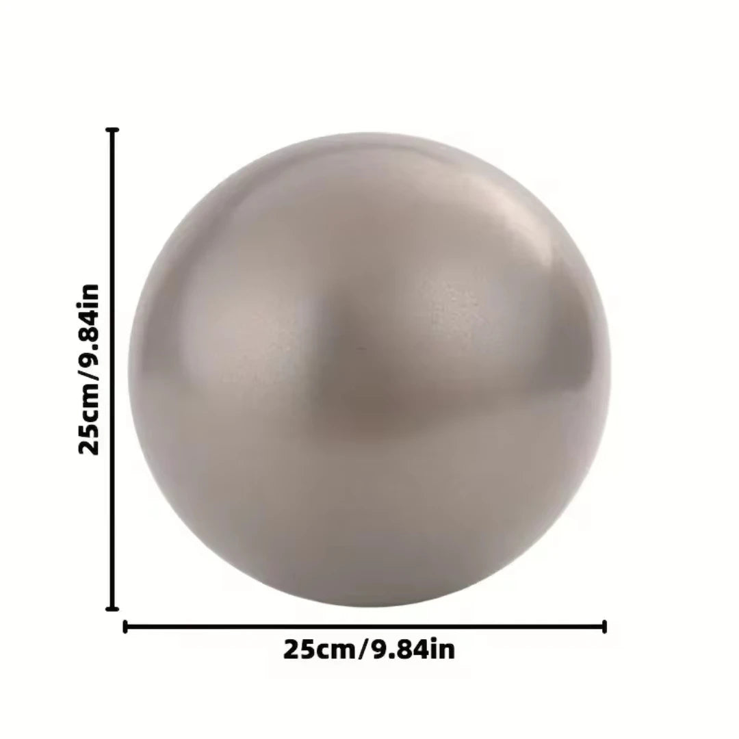 25cm Pilates Ball for Yoga & Fitness, Small Exercise Ball for Core Training, Balance, Physical Therapy, Stability & Home Workouts