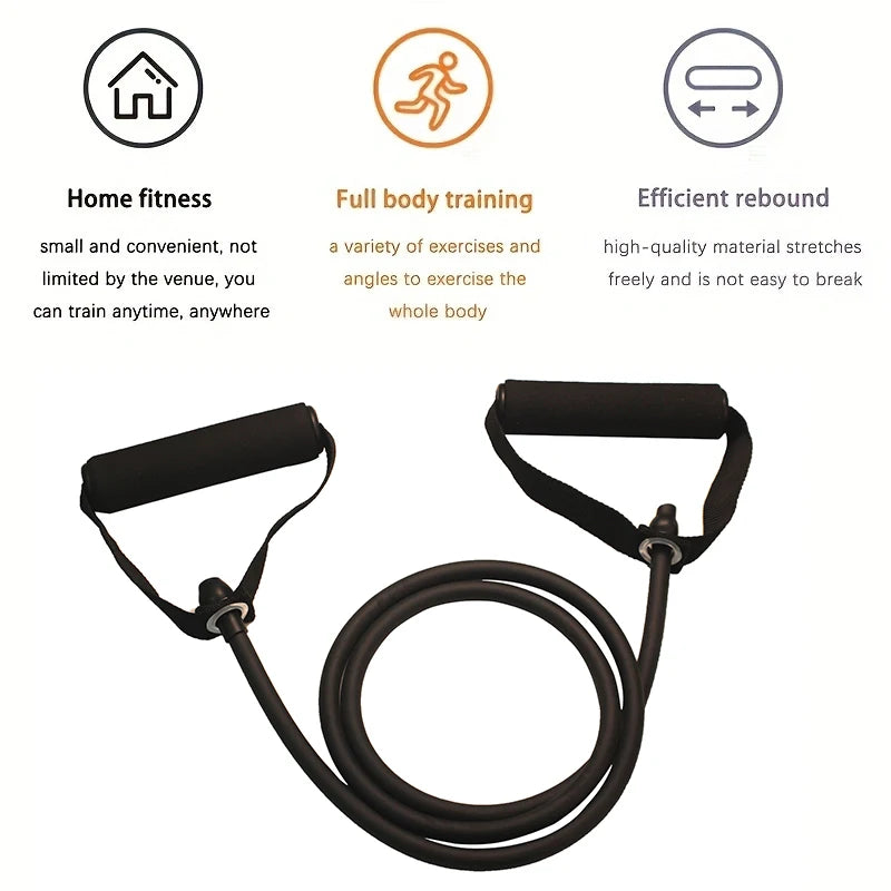 Resistance Bands with Handles for Men & Women, Exercise Bands for Home Workouts & Strength Training, Portable Workout Bands for Full-Body Fitness & Home Gym