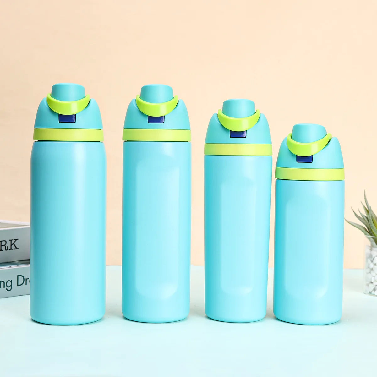 304 Stainless Steel Insulated Water Bottle with Straw, Leakproof