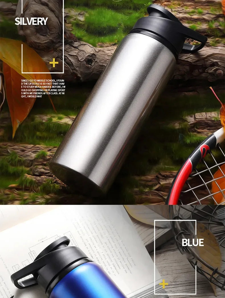 Aluminum Portable Water Bottle Leakproof Reusable Outdoor Sports Cup for Cycling Hiking Gym Halloween Gift Christmas Gift Travel
