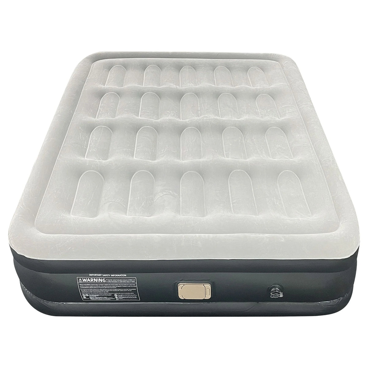 1-2 Person Automatic Inflatable Air Mattress with Built-In Pump, Thick PVC Camping Bed for Indoor Outdoor Use, Portable Sleeping Mat for Travel & Home