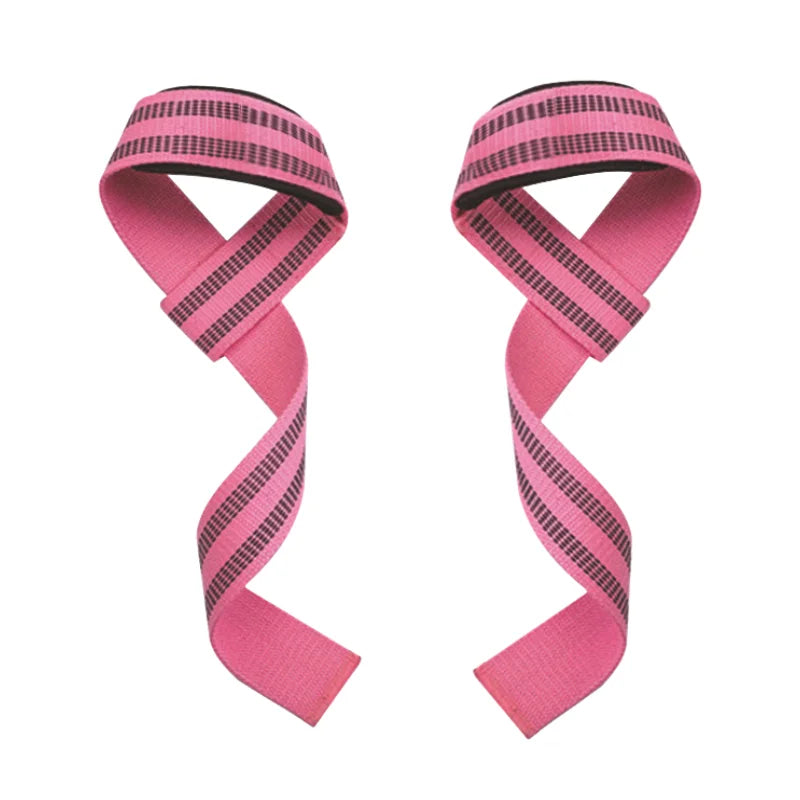 2PCS Weight Lifting Straps with Silicone Grip, Non-Slip Deadlift Straps for Pull-Ups, Dumbbells, Powerlifting & Gym Workouts, Wear-Resistant Wrist Support