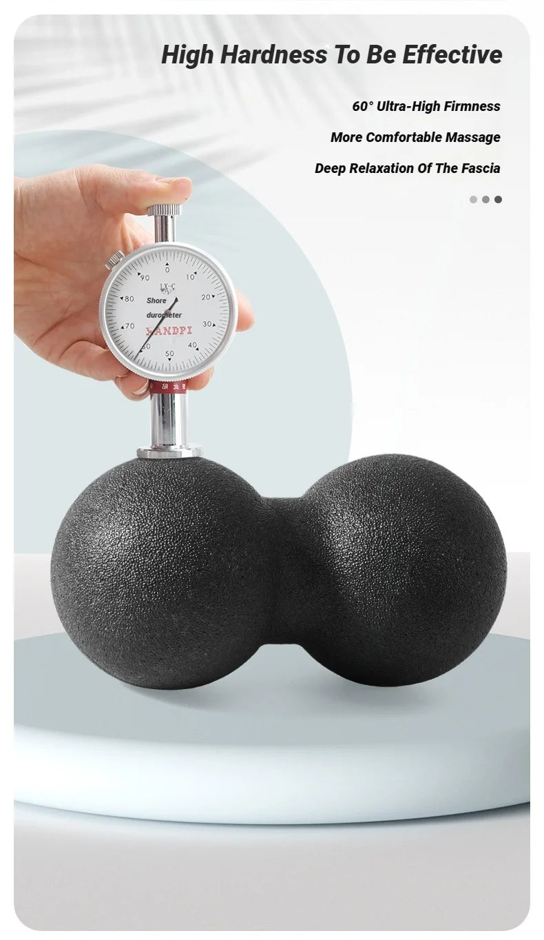 Peanut Massage Ball, High-Density Foam Roller for Muscle Relaxation, Myofascial Release, Back, Neck & Cervical Pain Relief, Yoga & Fitness Recovery Tool