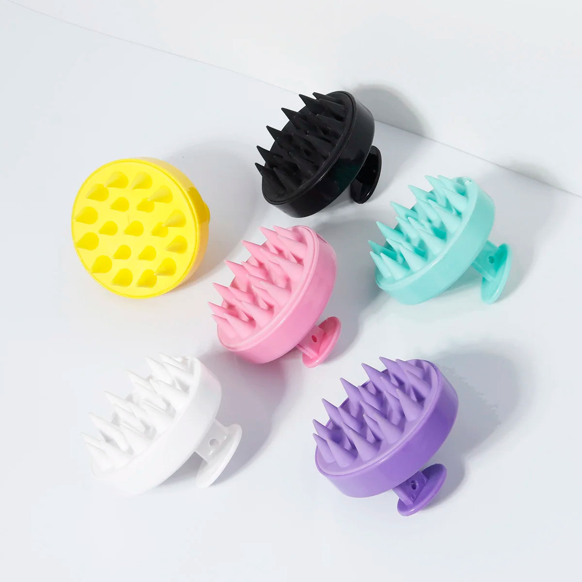 Silicone Scalp Massage Shampoo Brush – Soft Hair Washing Comb for Deep Scalp Cleansing, Dandruff Removal & Relaxing Head Massage – Wet & Dry Hair Brush for Men, Women & Kids