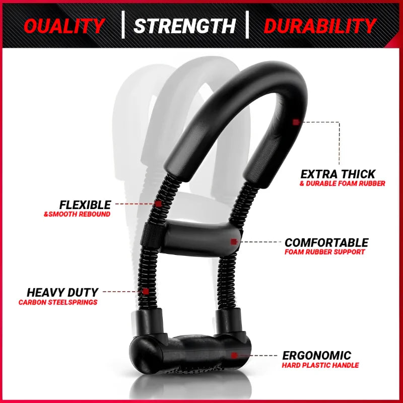Adjustable Forearm & Wrist Strengthener, Hand Grip Trainer for Power, Muscle Recovery & Fitness, Arm Exercise Equipment for Strength Training & Grip Workout