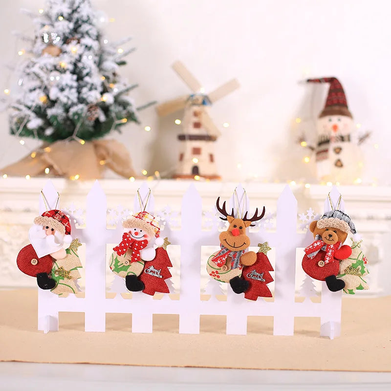 New Year 2022 Christmas Tree Decorations Cute Dolls Pendant Navidad 2021 Home Decor Christmas Tree Ornaments Xmas Gift