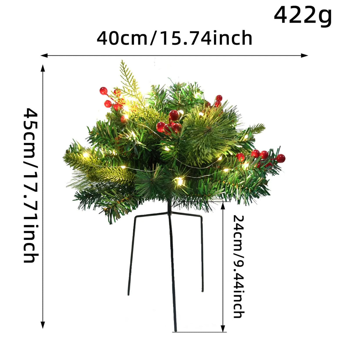 Christmas Outdoor Simulation Of The Courtyard Decorated With Glowing Needles And Red Garden Orranment Christmas Holiday Decor