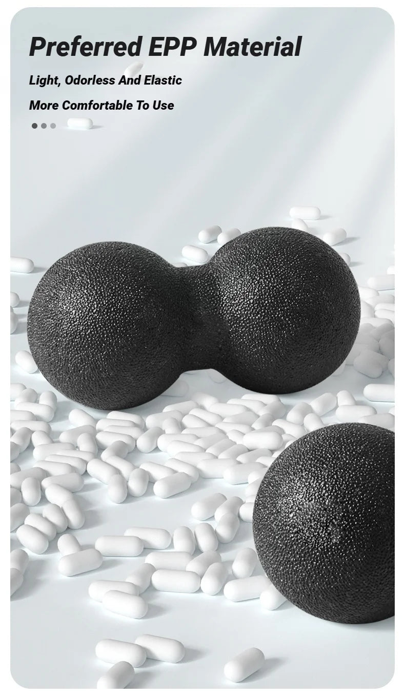 Peanut Massage Ball, High-Density Foam Roller for Muscle Relaxation, Myofascial Release, Back, Neck & Cervical Pain Relief, Yoga & Fitness Recovery Tool