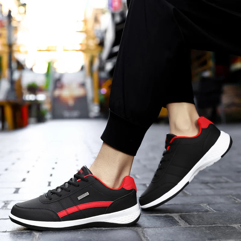 MAEDEF 2024 Men's Flat Shoes Men Sports Shoes Casual Shoes Men's Fashion Outdoor Sneakers Male Lace-Up Mens Running Walking Shoe