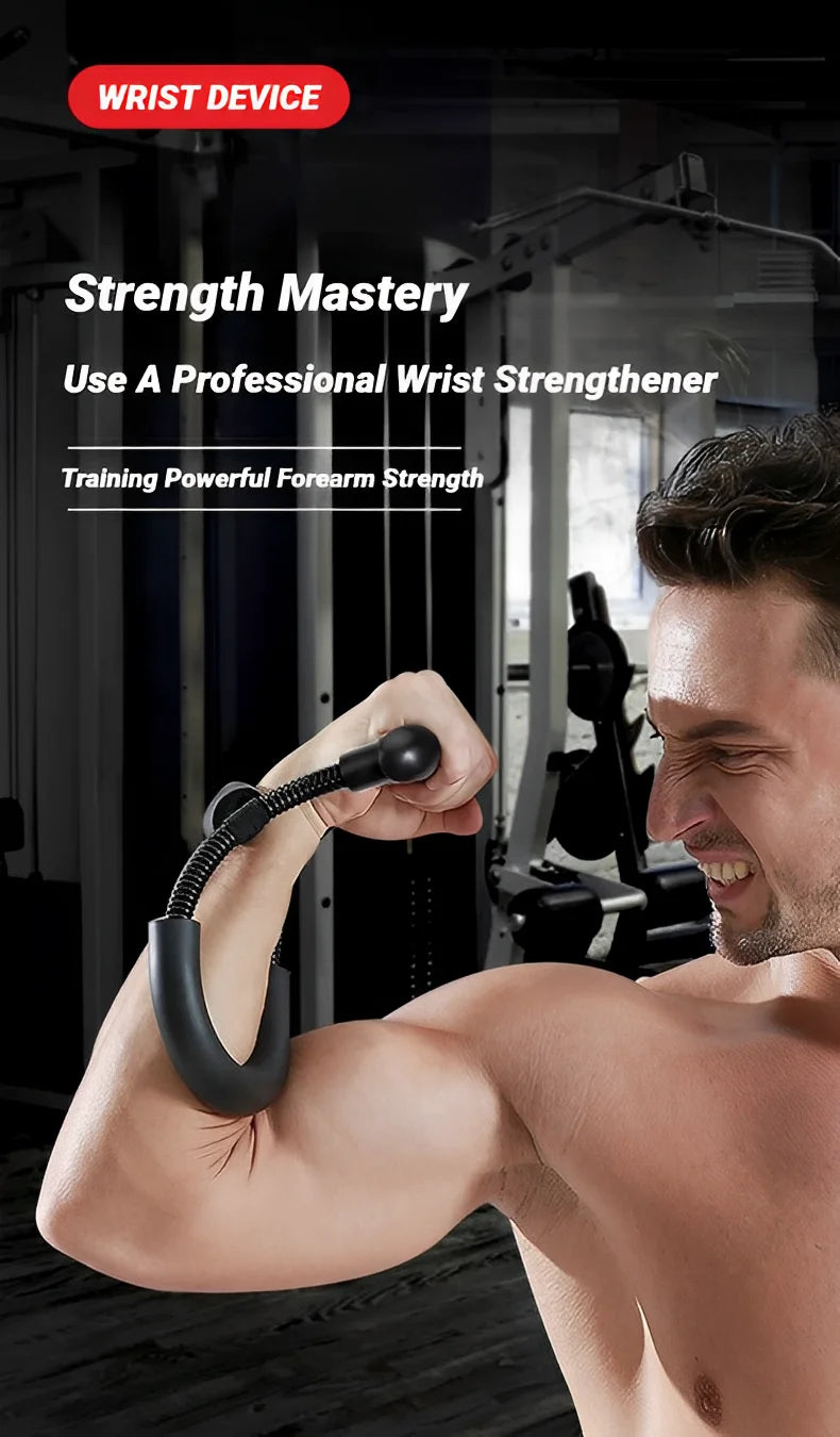 Adjustable Forearm & Wrist Strengthener, Hand Grip Trainer for Power, Muscle Recovery & Fitness, Arm Exercise Equipment for Strength Training & Grip Workout