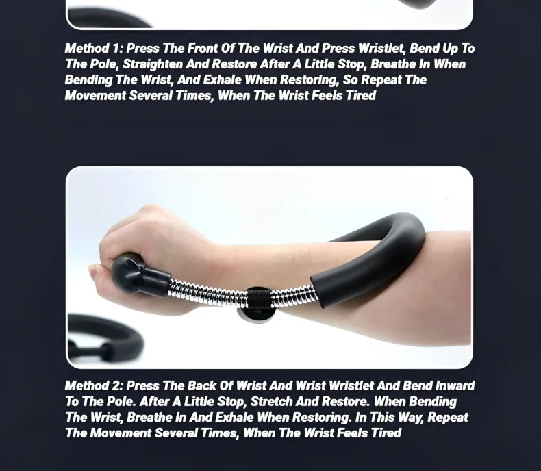 Adjustable Forearm & Wrist Strengthener, Hand Grip Trainer for Power, Muscle Recovery & Fitness, Arm Exercise Equipment for Strength Training & Grip Workout