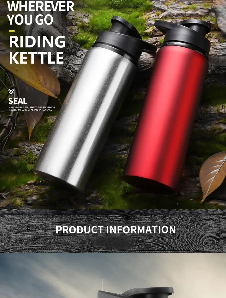Aluminum Portable Water Bottle Leakproof Reusable Outdoor Sports Cup for Cycling Hiking Gym Halloween Gift Christmas Gift Travel