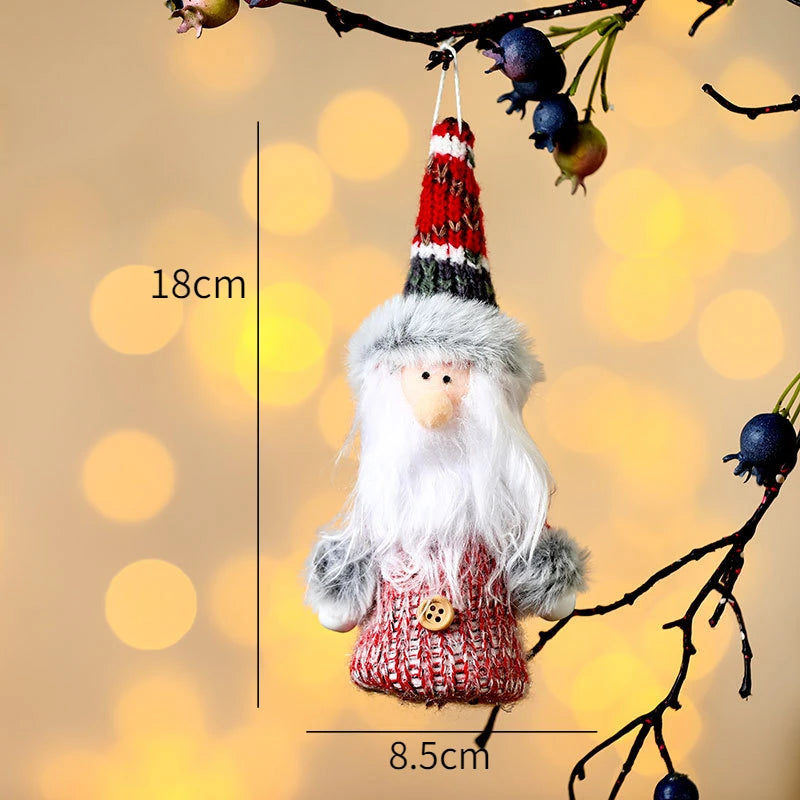 New Year 2022 Christmas Tree Decorations Cute Dolls Pendant Navidad 2021 Home Decor Christmas Tree Ornaments Xmas Gift