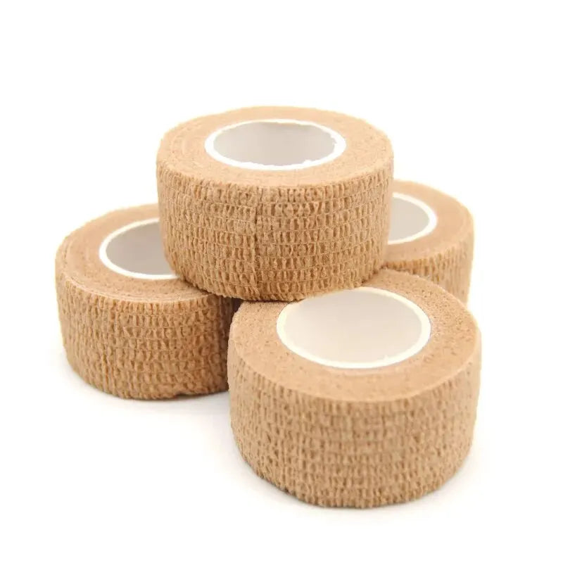 Self-Adherent Cohesive Bandage Wrap, Elastic Athletic Tape for Sports, Medical, and First Aid, Non-Woven Self-Adhesive Stretch Bandage Roll – Skin Color