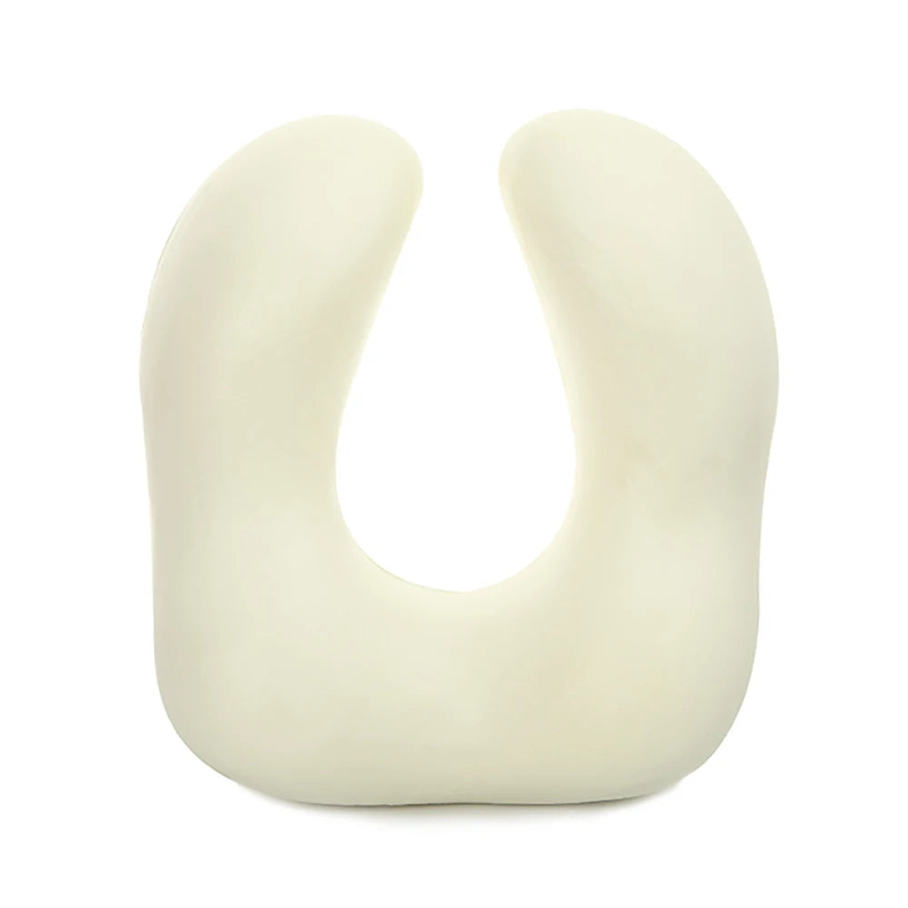 Memory Foam Travel Neck Pillow, U-Shaped 360-Degree Support, 100% Cotton Cover, Airplane Car Office Cushion for Men & Women