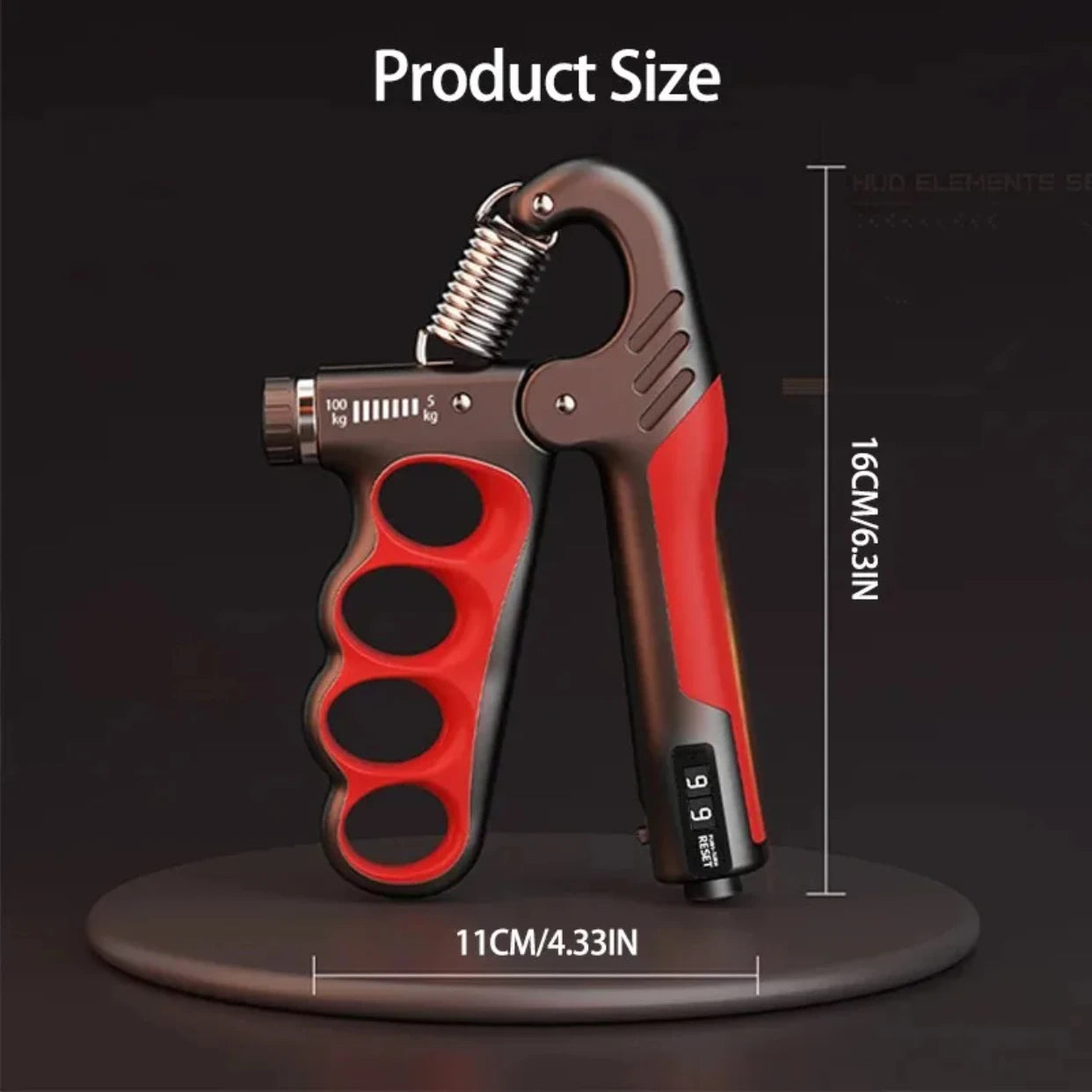 Adjustable Grip Strengthener 5–100kg, Hand Grip Exerciser for Muscle Recovery, Wrist & Forearm Strength, Finger Training & Fitness Exercise Tool