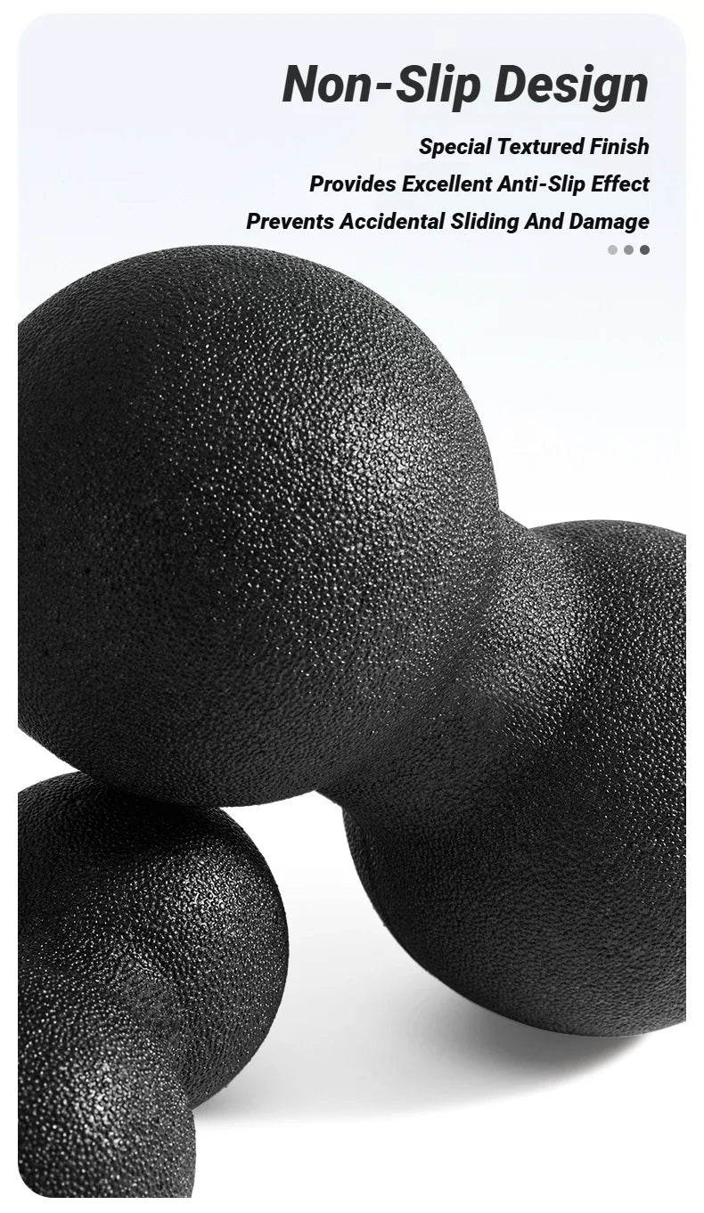 Peanut Massage Ball, High-Density Foam Roller for Muscle Relaxation, Myofascial Release, Back, Neck & Cervical Pain Relief, Yoga & Fitness Recovery Tool