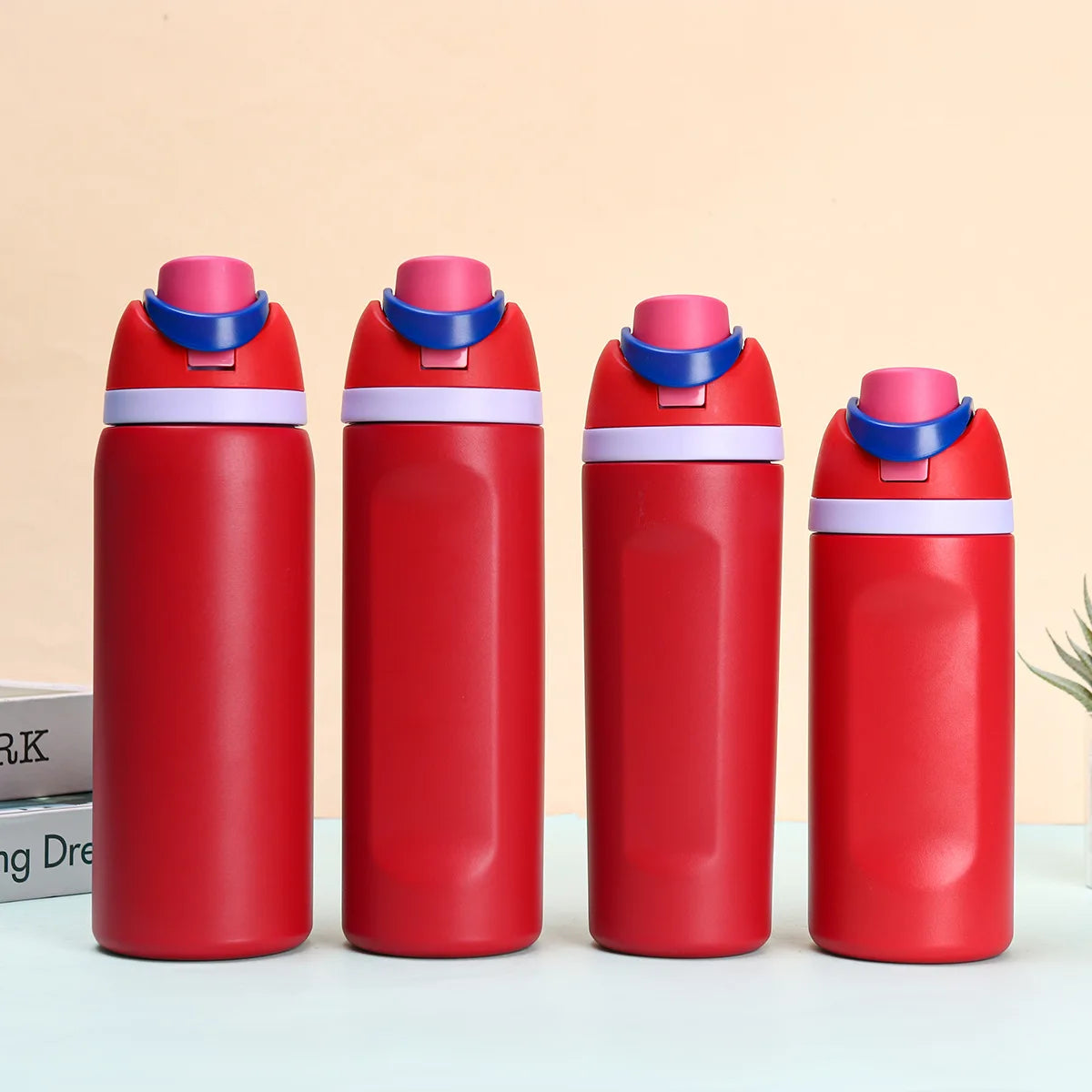 304 Stainless Steel Insulated Water Bottle with Straw, Leakproof